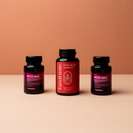 Organic Fertility Booster Supplement + PCOS Max Capsules(2) Bundle image 0